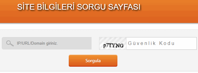 Yasaklı site sorgusu