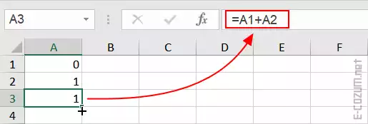 Excel fibonacci dizisi