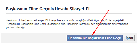 facebook hesap kurtarma