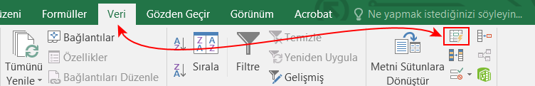 Excel hızlı doldur